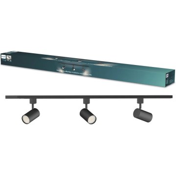 Philips - Strahler im EASYLINK-Schienensystem 3xGU10/7W/230V 1m schwarz