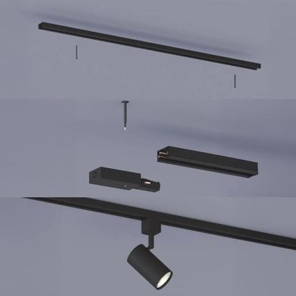 Philips - Strahler im EASYLINK-Schienensystem 3xGU10/7W/230V 1m schwarz