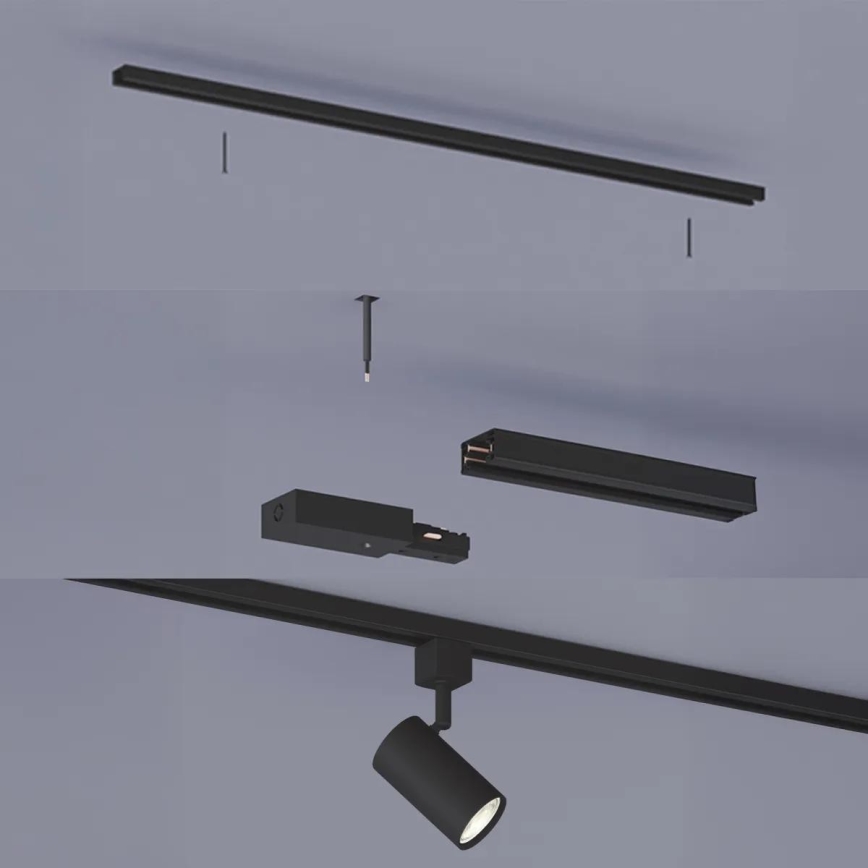 Philips - Strahler im EASYLINK-Schienensystem 3xGU10/7W/230V 1m schwarz