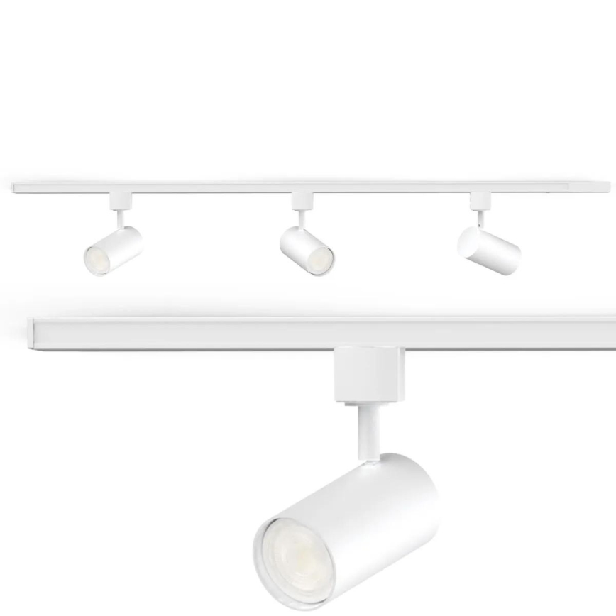 Philips - Strahler im Schienensystem EASYLINK 3xGU10/7W/230V 1m weiß