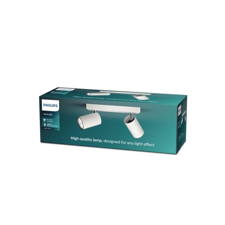 Philips - Strahler KOSIPO 2xGU10/5,5W/230V weiß