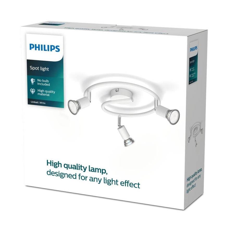 Philips - Strahler 3xGU10/50W/230V weiß