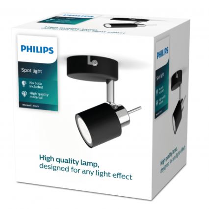 Philips - Strahler 1xGU10/35W/230V schwarz