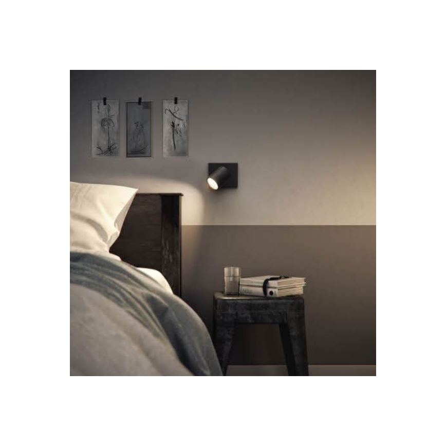 Philips - Strahler RUNNER 1xGU10/20W/230V schwarz