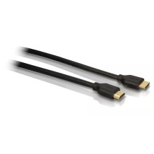 Philips SWV5401H/10 – HDMI-Kabel mit Ethernet, HDMI 1.4 A Anschluss 1,8m schwarz