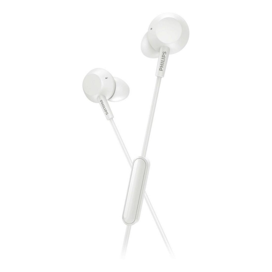 Philips TAE4105WT/00 - Kopfhörer mit Mikrofon JACK 3,5 mm weiß