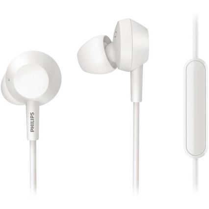Philips TAE4105WT/00 - Kopfhörer mit Mikrofon JACK 3,5 mm weiß