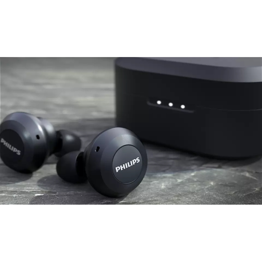 Philips TAT8505BK/00 - Kabellose Kopfhörer IPX4 2x 55 mAh + 560 mAh schwarz