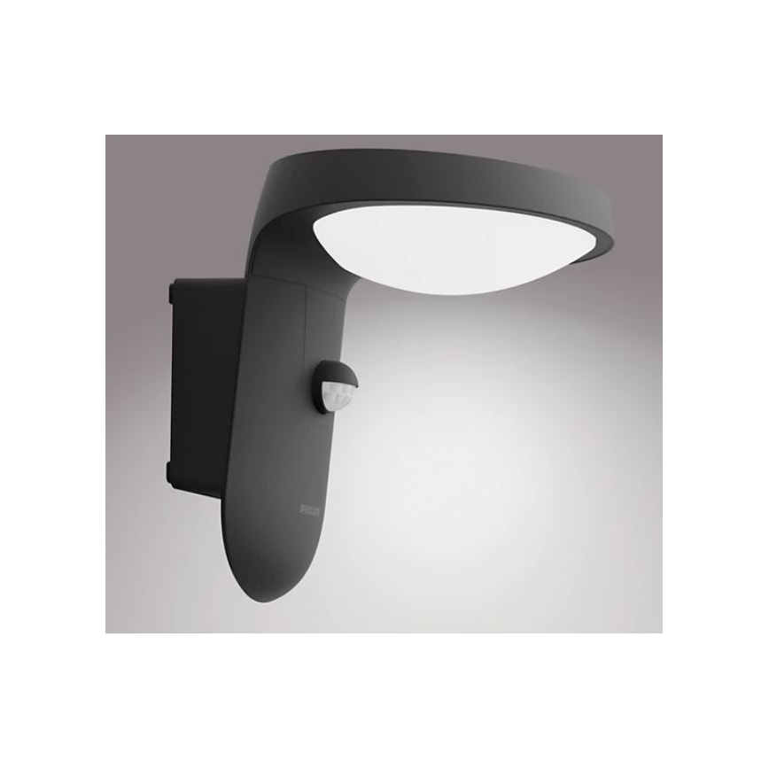 Philips - LED Außenwandleuchte mit Sensor LED/9W/230V 4000K IP44