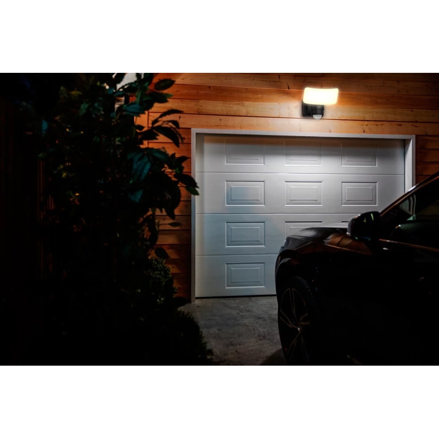 Philips - LED Solar-Wandleuchte mit Bewegungs- und Dämmerungssensor TYLUS LED/6W/3,7V 2600 mAh 3000K IP44