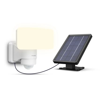 Philips - LED Solar-Wandleuchte mit Bewegungs- und Dämmerungssensor TYLUS LED/6W/3,7V 2600 mAh 5000K IP44