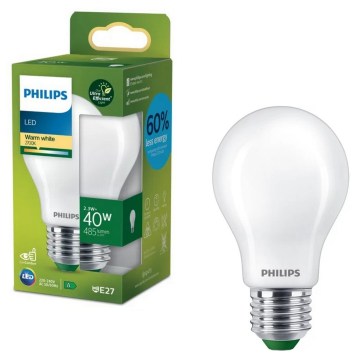 Philips ULTRAEFFICIENT LED‑Lampe A60 E27/2,3W/230V 2700K