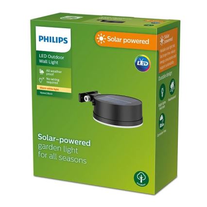 Philips - LED Solar-Wandleuchte VYNCE LED/1,5W/3,7V 1500 mAh IP44