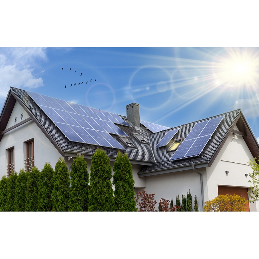 Photovoltaik-Solarpanel RISEN 400Wp schwarzer Rahmen IP68 Halbzellen