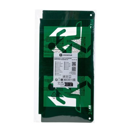 Piktogram für Notbeleuchtung 16,2x32,7 cm