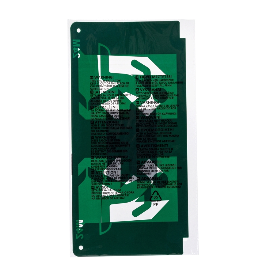 Piktogram für Notbeleuchtung 16,2x32,7 cm