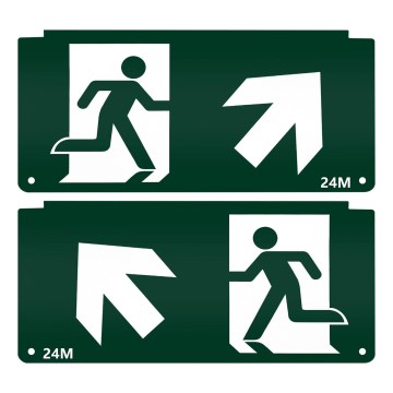 Piktogram für Notbeleuchtung 16,2x32,7 cm