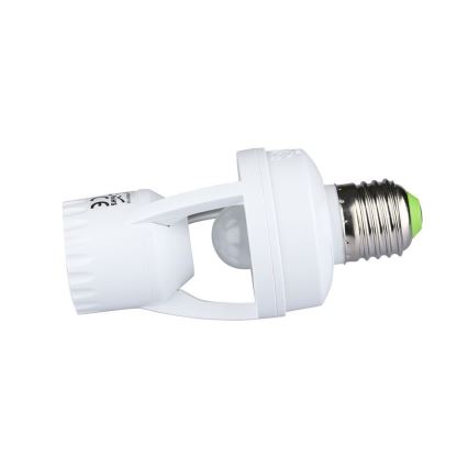 PIR-Sensor für E27-Glühlampe weiß