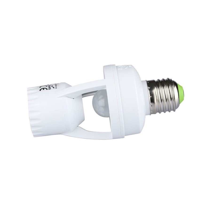 PIR-Sensor für E27-Glühlampe weiß