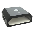 Pizzaofen mit Thermometer, 40x34,5x16 cm, schwarz
