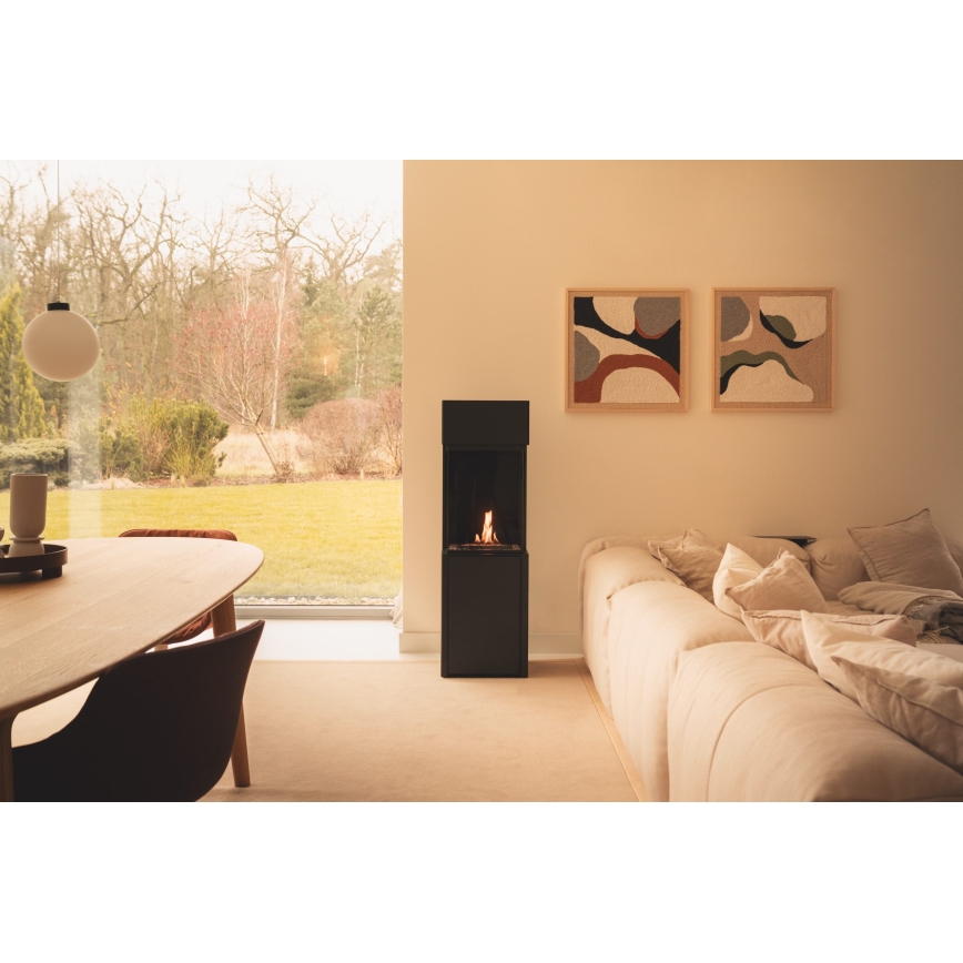 Planika - BIO-Kamin mit Fernbedienung 126,2x40 cm 3,5kW/230V schwarz