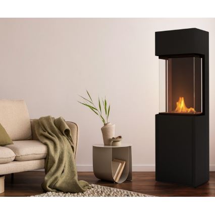 Planika - BIO-Kamin mit Fernbedienung 126,2x40 cm 3,5kW/230V schwarz