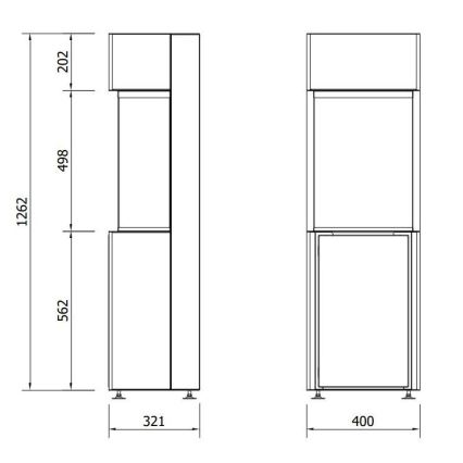 Planika - BIO-Kamin mit Fernbedienung 126,2x40 cm 3,5kW/230V schwarz