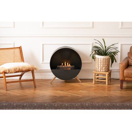 Planika - BIO-Kamin mit Fernbedienung 72,6x65 cm 2,5kW/230V schwarz