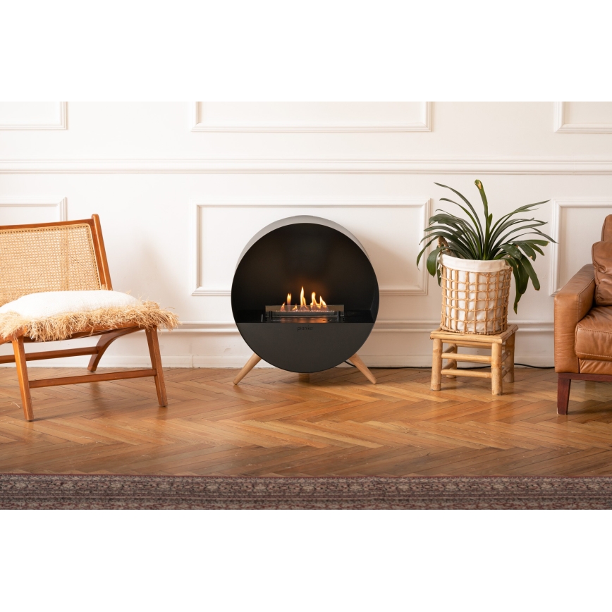 Planika - BIO-Kamin mit Fernbedienung 72,6x65 cm 2,5kW/230V schwarz
