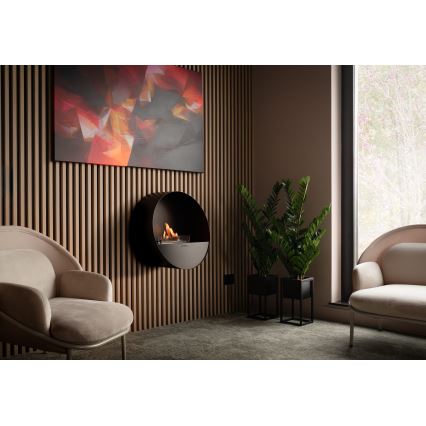 Planika - BIO-Kamin mit Fernbedienung 72,6x65 cm 2,5kW/230V schwarz