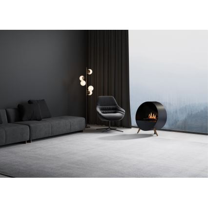 Planika - BIO-Kamin mit Fernbedienung 72,6x65 cm 2,5kW/230V schwarz