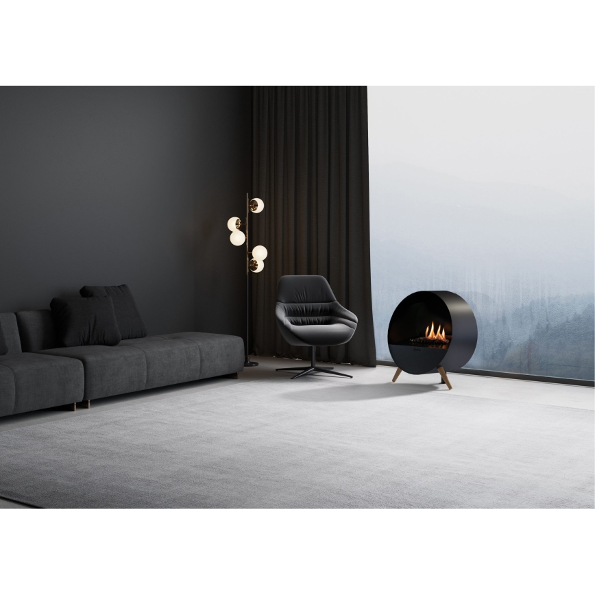 Planika - BIO-Kamin mit Fernbedienung 72,6x65 cm 2,5kW/230V schwarz