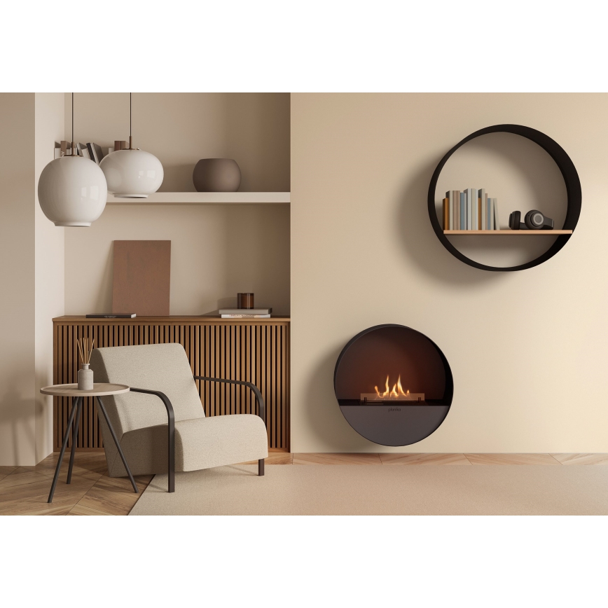 Planika - BIO-Kamin mit Fernbedienung 72,6x65 cm 2,5kW/230V schwarz