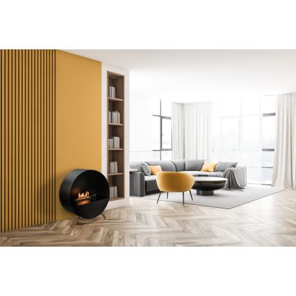 Planika - BIO-Kamin mit Fernbedienung 72,6x65 cm 2,5kW/230V schwarz
