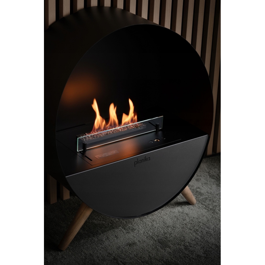 Planika - BIO-Kamin mit Fernbedienung 72,6x65 cm 2,5kW/230V schwarz