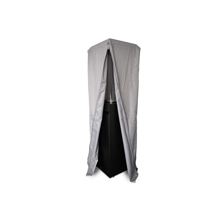 Planika - Outdoor-Gas-Kamin 142x36 cm 8kW schwarz + Schutzabdeckung
