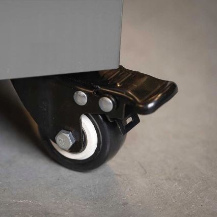 Planika - Outdoor-Gaskamin 142x36 cm 8kW 1xAAA grau + Schutzabdeckung