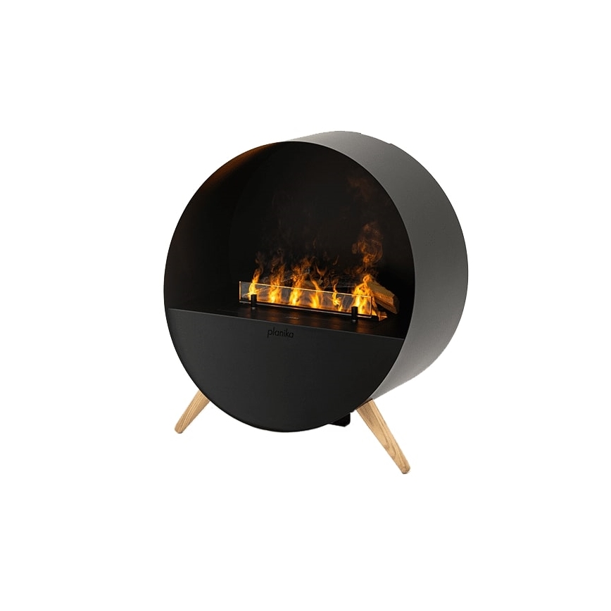 Planika - Wasserdampf-Kamin mit Fernbedienung 72,9x65,3 cm 125W/230V schwarz
