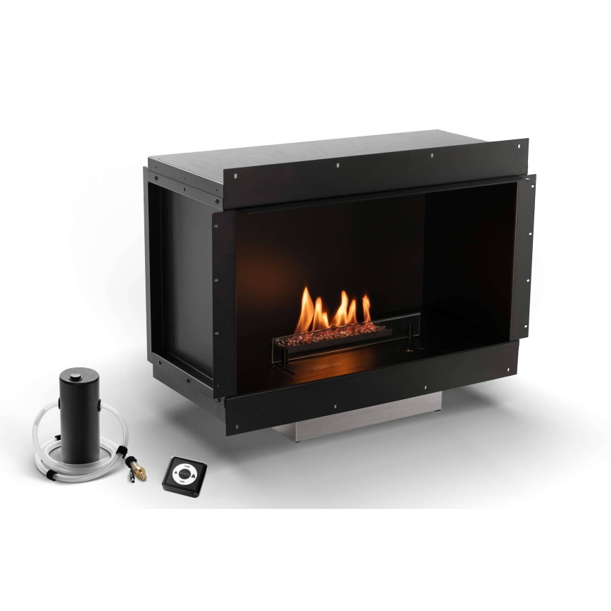 Planika - Universal BIO-Einbaukamin mit Fernbedienung 56,2x75 cm 2,5kW/230V