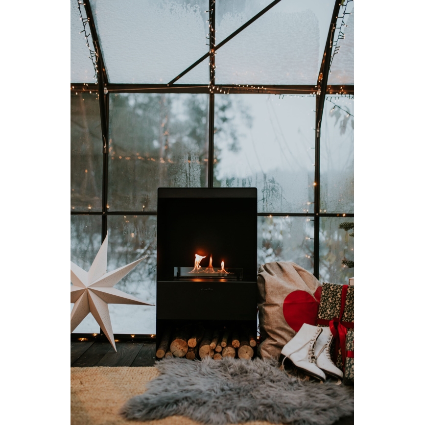 Planika - BIO-Kamin mit Fernbedienung 83,5x48 cm 2,5kW/230V schwarz