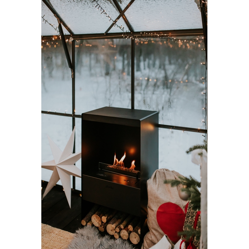 Planika - BIO-Kamin mit Fernbedienung 83,5x48 cm 2,5kW/230V schwarz