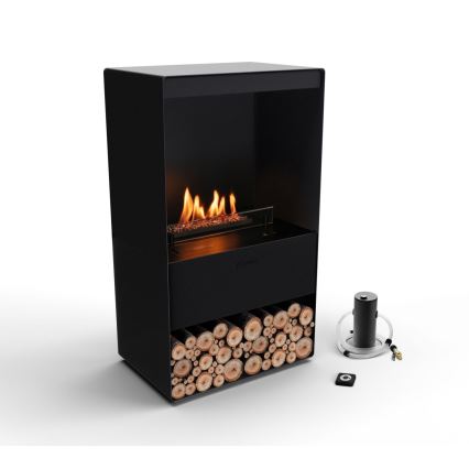 Planika - BIO-Kamin mit Fernbedienung 83,5x48 cm 2,5kW/230V schwarz