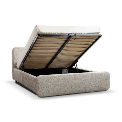 Polsterbett LAJLA 180x200 cm ohne Matratze, beige