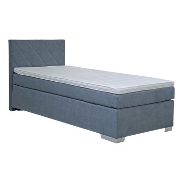 Polsterbett mit Matratze IDA 90x200 cm blau