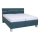 Polsterbett mit Matratze und Stauraum ALIS 160x200 cm petrolblau