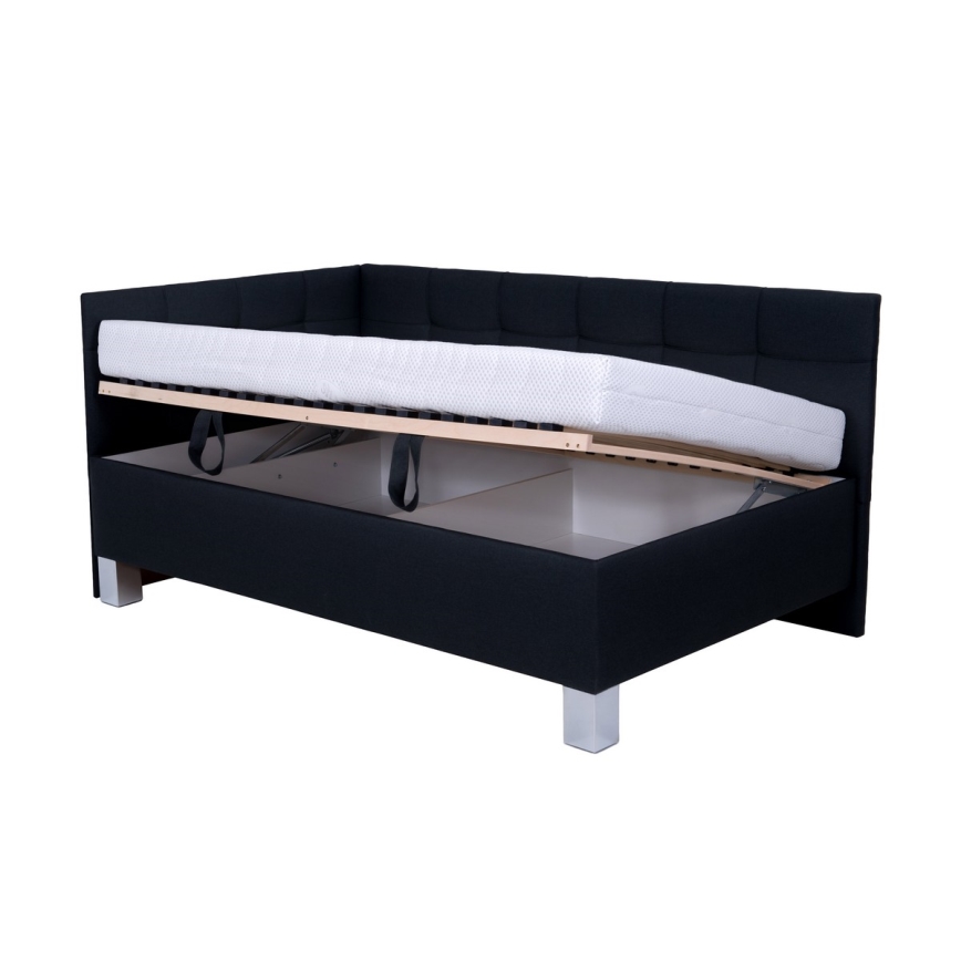 Polsterbett mit Matratze und Stauraum MARIA PETITE 120x200 cm anthrazit