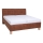 Polsterbett mit Matratze und Stauraum VIOLET 180x200 cm cognac braun