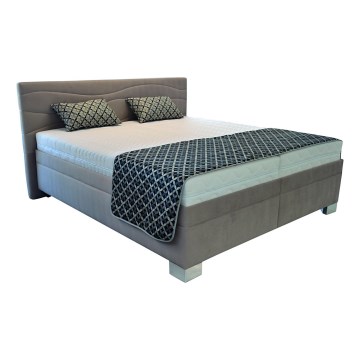 Polsterbett mit Matratze WINDSOR 180x200 cm beige