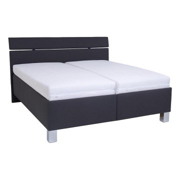 Polsterbett mit Stauraum ohne Matratze ALIS 160x200 cm anthrazit
