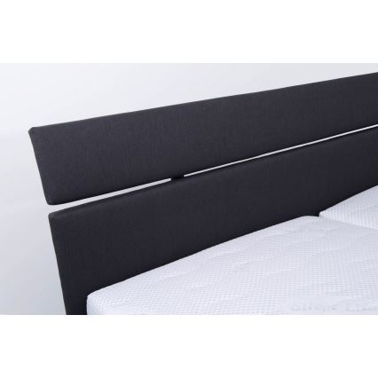 Polsterbett mit Stauraum ohne Matratze ALIS 160x200 cm anthrazit